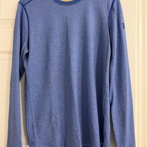 Under Armour Men's Heathered Blue Long Sleeve Tee